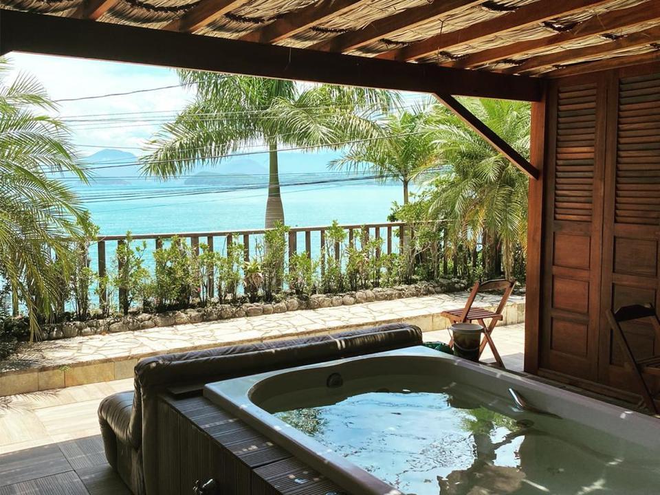 Deck Da Villa Pousada Ubatuba Exterior foto